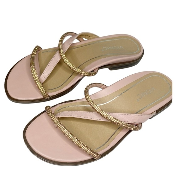 Vionic Citrine Prism Women's Slide Sandal in peach rose gold Size 6 - Picture 6 of 10